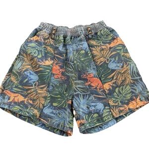 Vintage 90s AOP All Over Print Drawstring Dinosaur Shorts AOP Skate